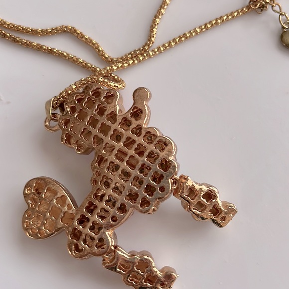 French Poodle Rhinestone Necklace - Picture 7 of 10